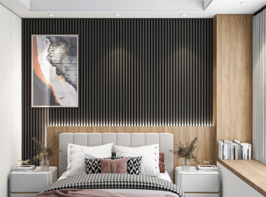 Dark Grey - 3D Acoustic Wall Panels