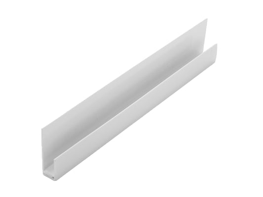 Guardian Wall / Ceiling PVC 2 Part Edge Trim U Channel 8/10mm x 2700mm - White