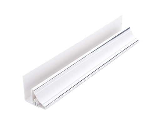 Guardian Aluminium Internal Corner for 10mm Panels Bright Silver 2.4m