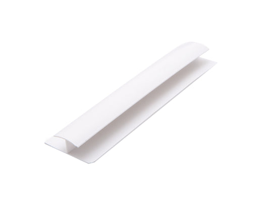 Guardian Wall / Ceiling PVC Division Bar H Trim 8mm x 2700mm - White