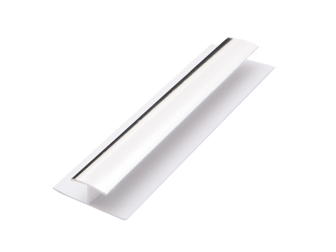 Guardian Wall / Ceiling PVC Division Bar H Trim 10mm x 2700mm - Chrome