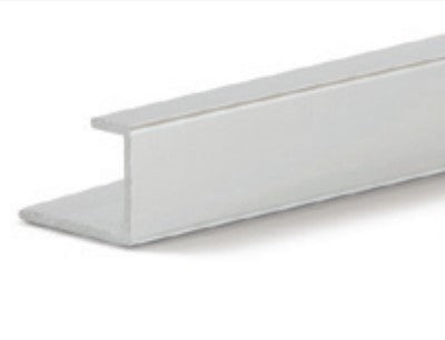 Aluminium Edge Trim for 10mm Panels Satin 2.4m