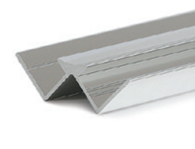 Aluminium Internal Corner for 10mm panels Satin 2.4m