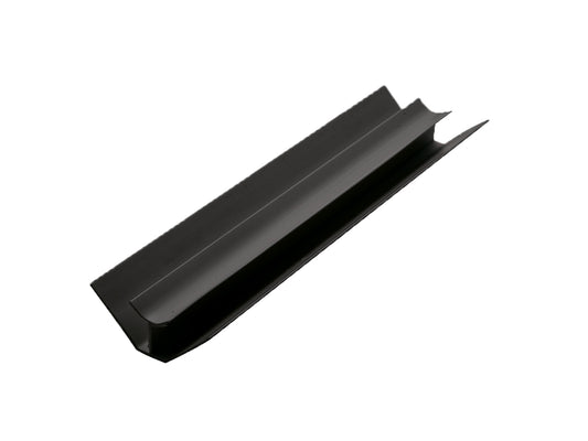 Aluminium Internal Corner for 10mm panels Black Satin 2.4m