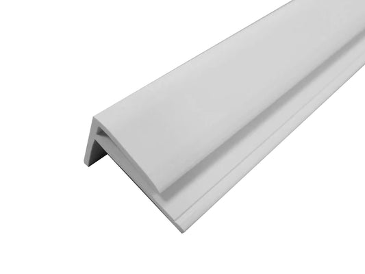 Hygienic Sheet External Corner Trim 2.4m - White